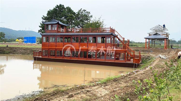 江西九江鄱阳湖景区20米三层画舫船